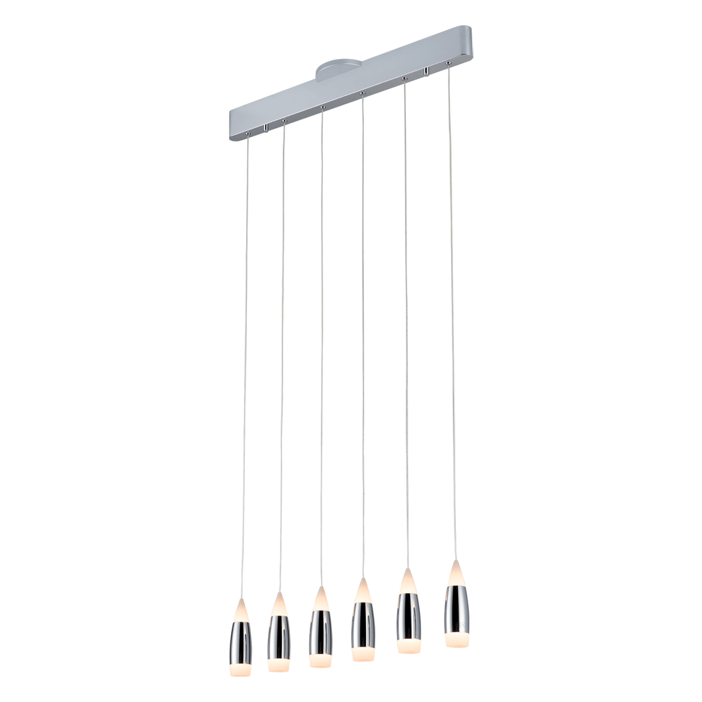 Pageone - Tear (6). Linear Pendant. 6 Light Pendant - Hbdepot