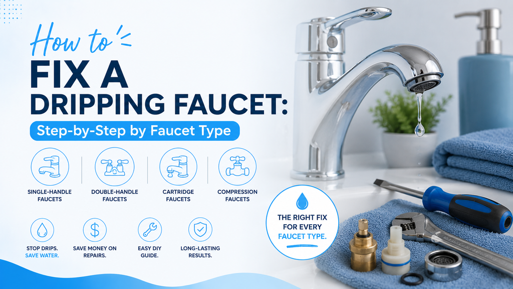 How to Fix a Dripping Faucet: Step-by-Step by Faucet Type (2026)
