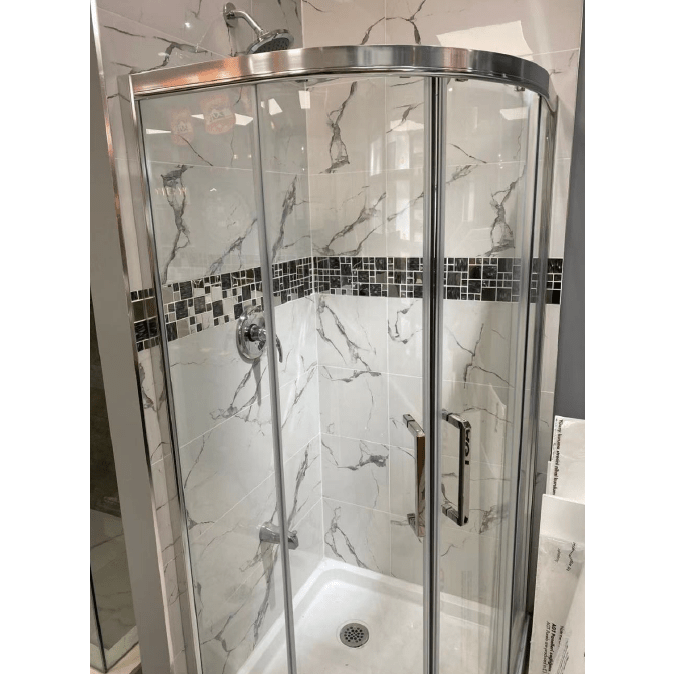 Shower kits 36''x36' .8MM Tempered glazed glass,double sliding door