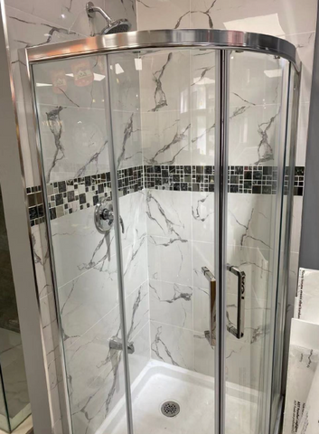 Shower kits 36''x36' .8MM Tempered glazed glass,double sliding door