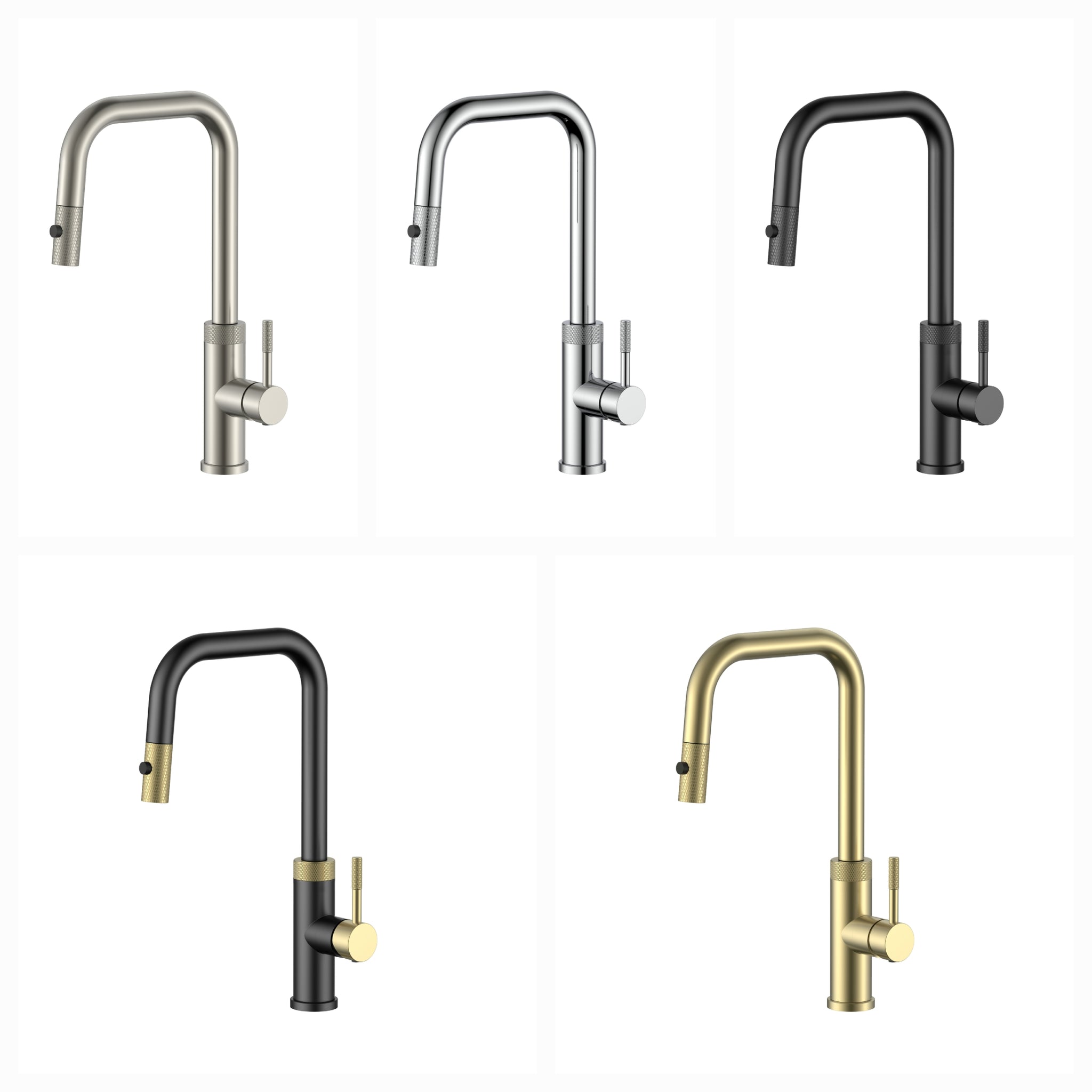 FaucetWorld - Pull Out Kitchen Faucets Single Hole KF12