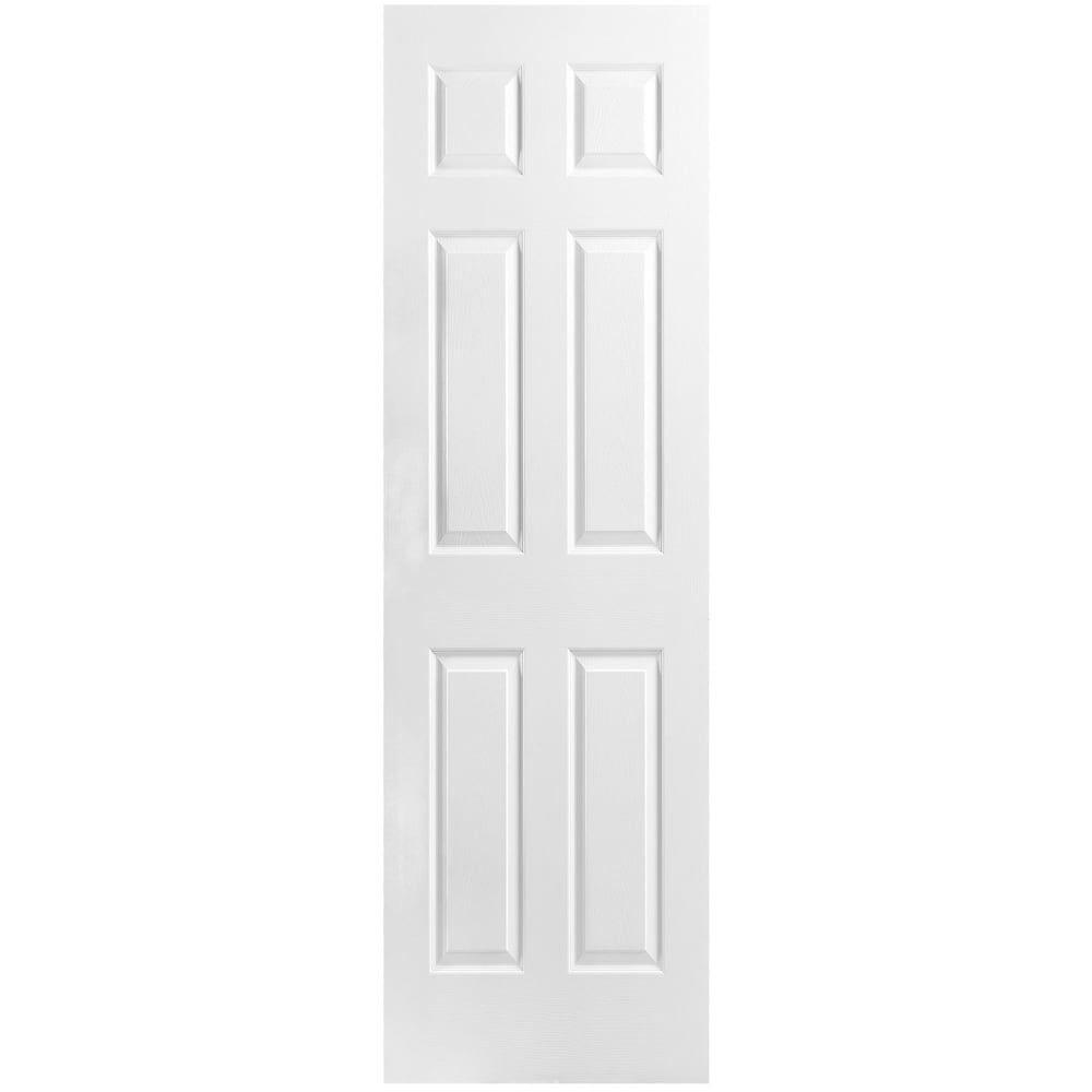 6 Panel Hollow Core Textured Interior Door Slab 1-3/8