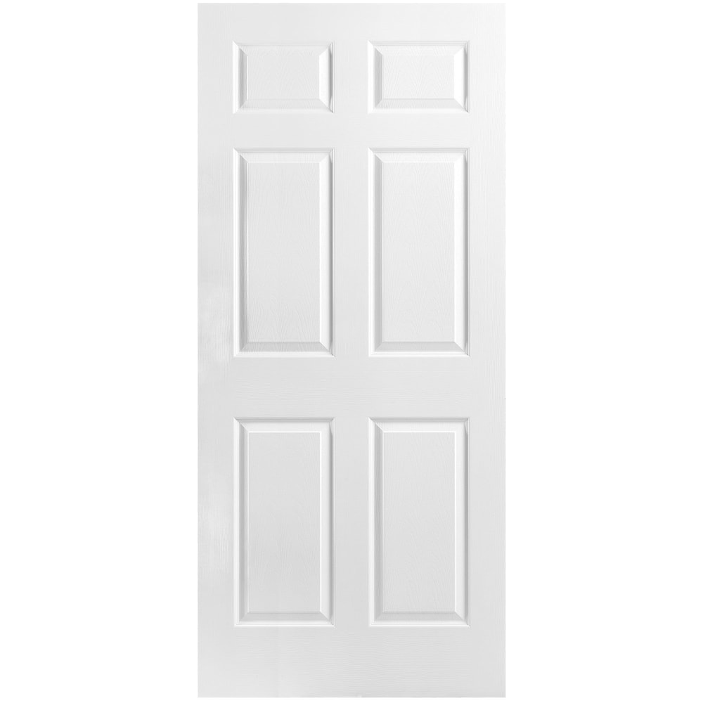 6 Panel Hollow Core Textured Interior Door Slab 1-3/8