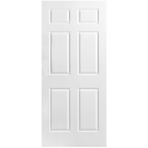 6 Panel Hollow Core Textured Interior Door Slab 1-3/8