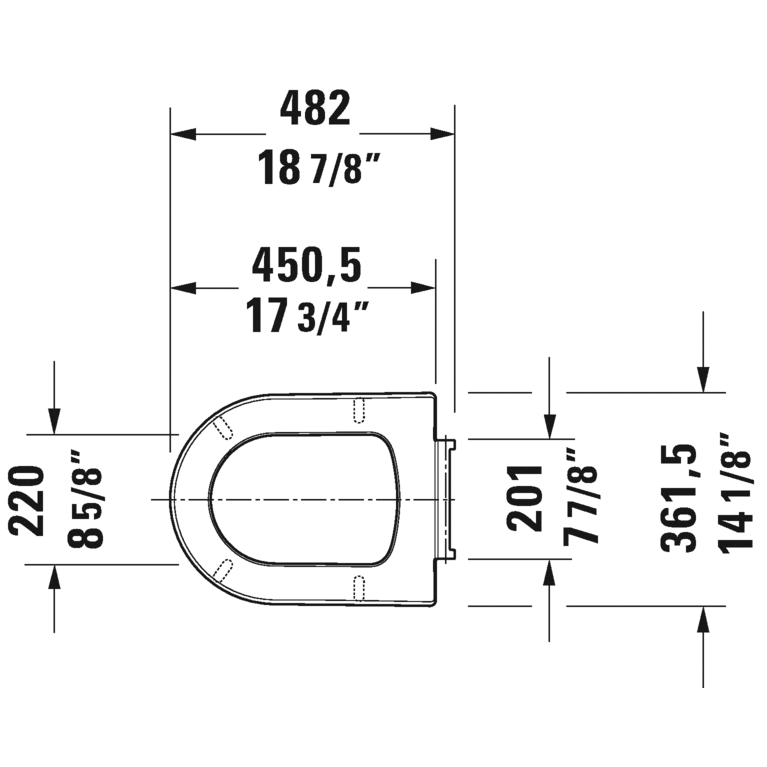 Duravit - Me by Starck Elongated Slow Close Seat - 0020290000