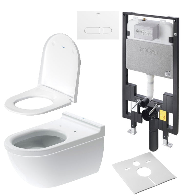 Duravit - D-neo Wall Mount Combination Complete Toilet Set