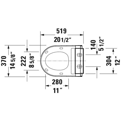 Duravit SensoWash Toilet Seat For ME (Exposed Connection) - 613000011041300