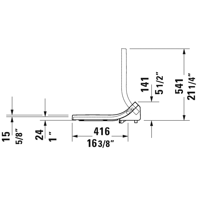 Duravit SensoWash Toilet Seat For DuraStyle (Exposed Connection)