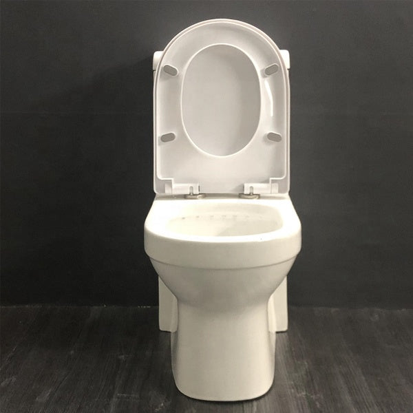 One Piece Toilet Bowl SKU: 2133- Soft Close Seat with High Efficiency Dual Flush in White. Dual-Flush