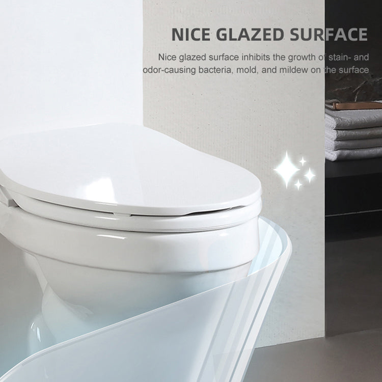 One Piece Toilet Bowl SKU: 2186 -  Soft Close Seat with High Efficiency Flush in White