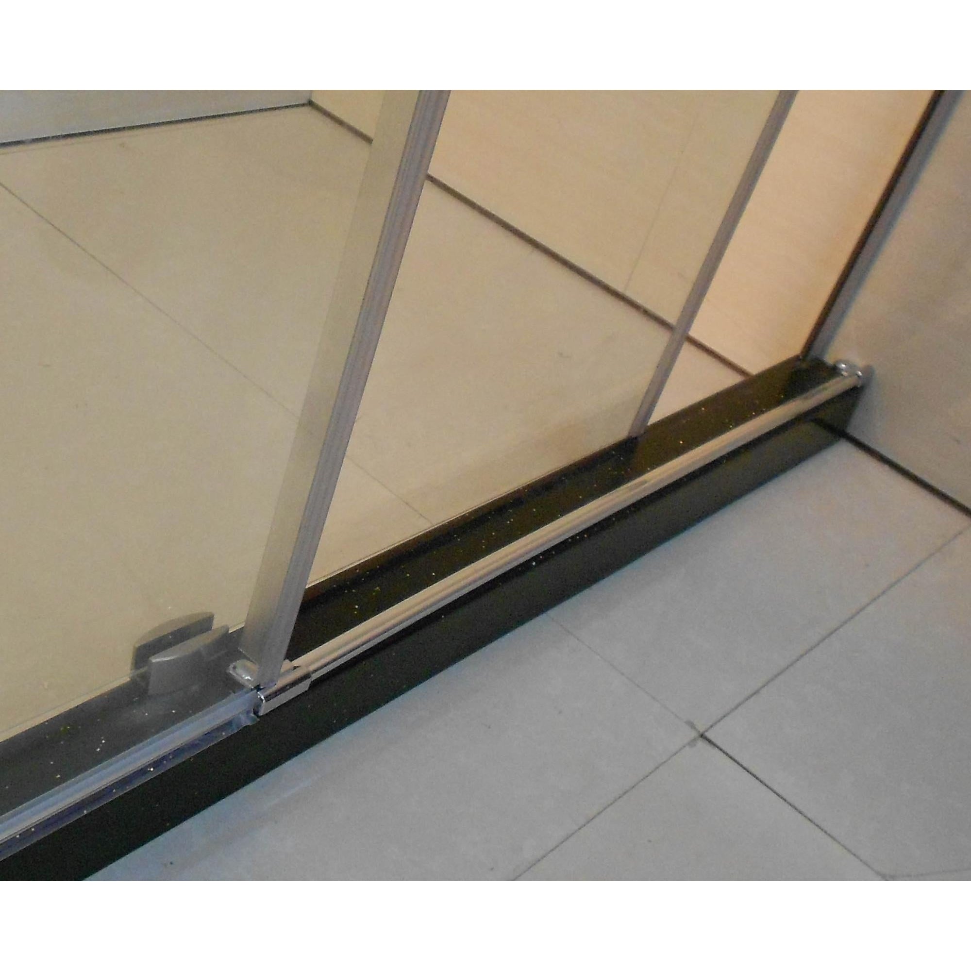 HMD - 59-1/2"W x 75"H Standing Shower Door - Door only (2 pcs glasses) + Hardwares 8mm Thick