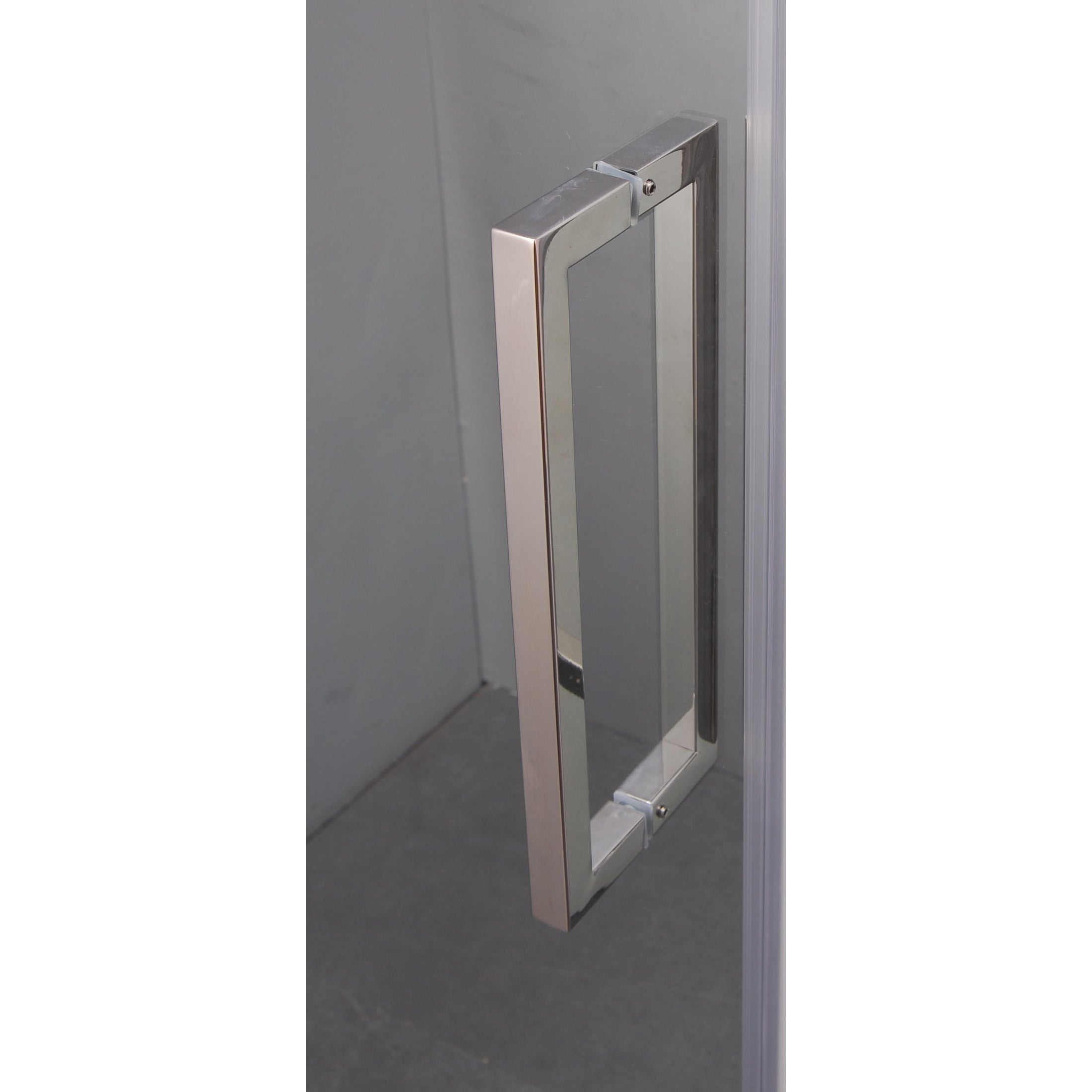 Standing Shower Door - Door only (2 pcs glasses) + Hardwares 59-1/2" W x 75" H x 8mm Thick