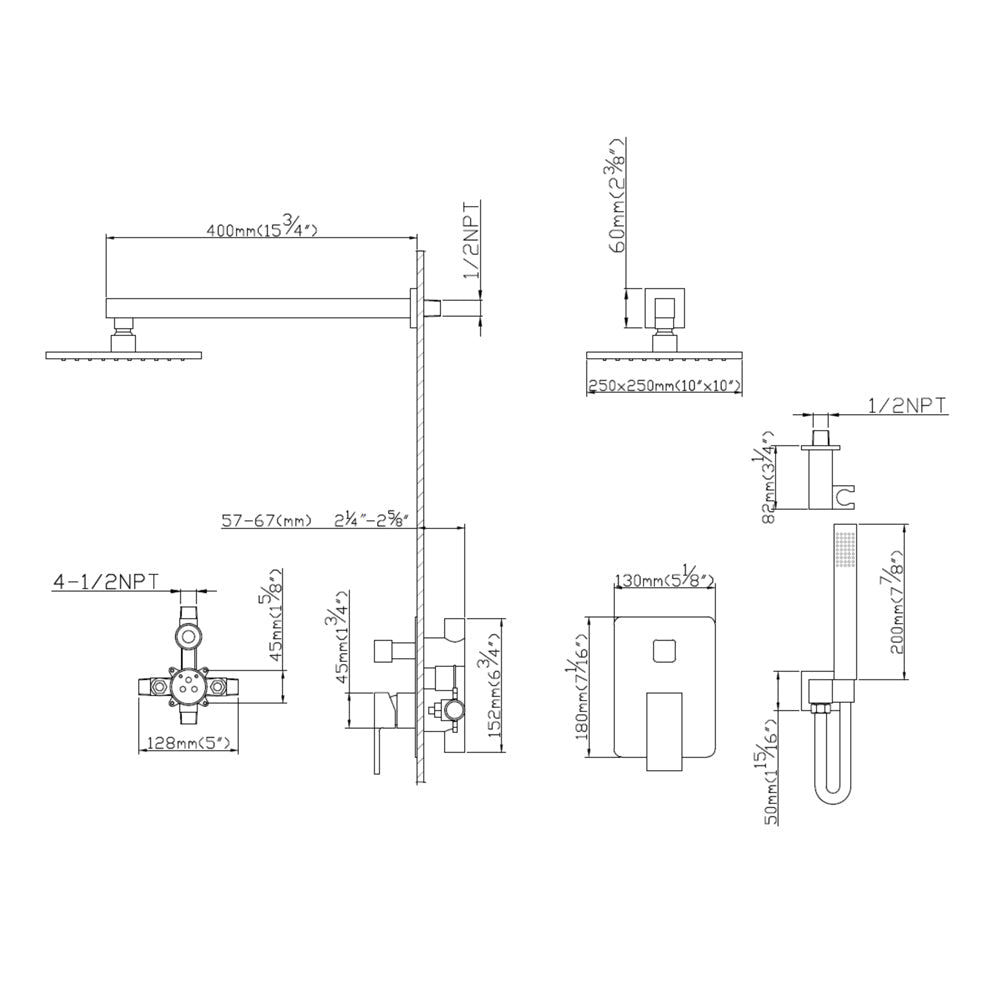 Lauretta - MOLDOVA Shower Set