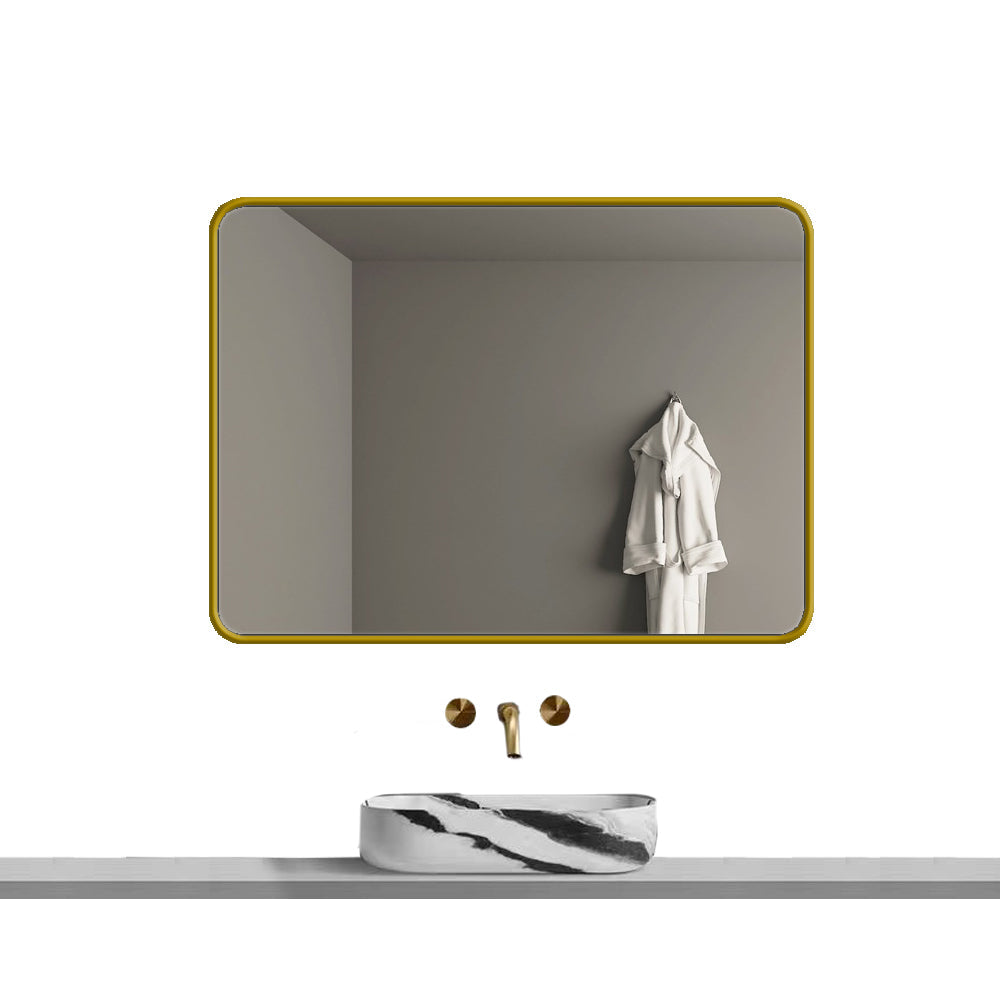 Lauretta - MODENA 36"x48" Aluminum Rectangular Mirror