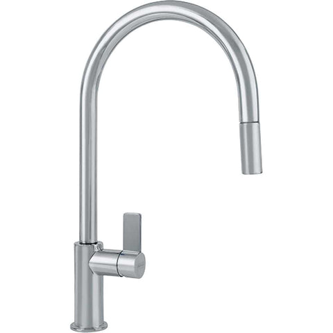 Franke - 16 1/2" Ambient Deck-Mount 1-Hole Kitchen Faucet Swivel Spout 1.75 GPM With 1-Lever Handle- Satin Nickel