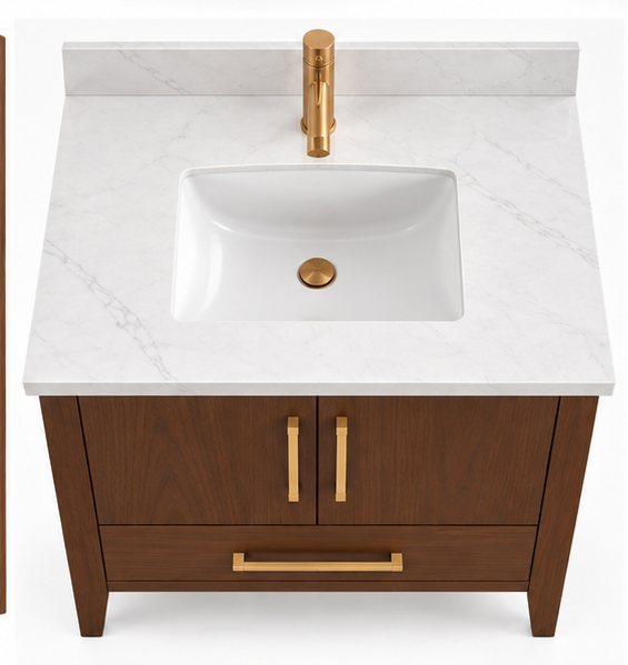 ALV Aliza 30 ebony vanity, cabinet and drawer storage