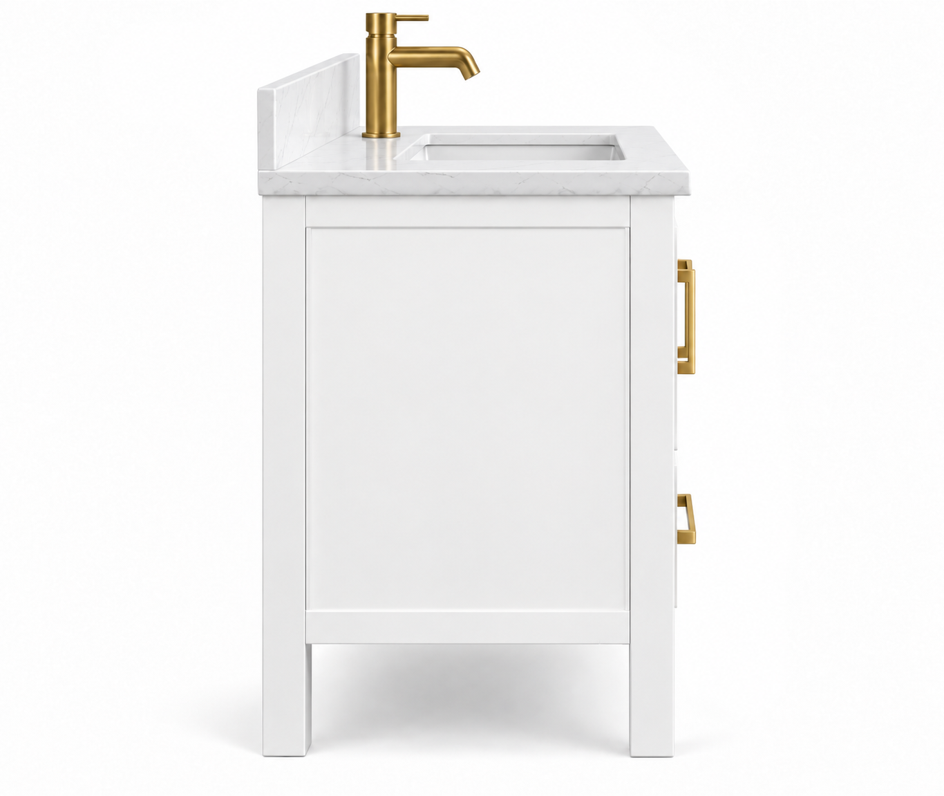 ALV Bristol 30 white vanity, hardware detail