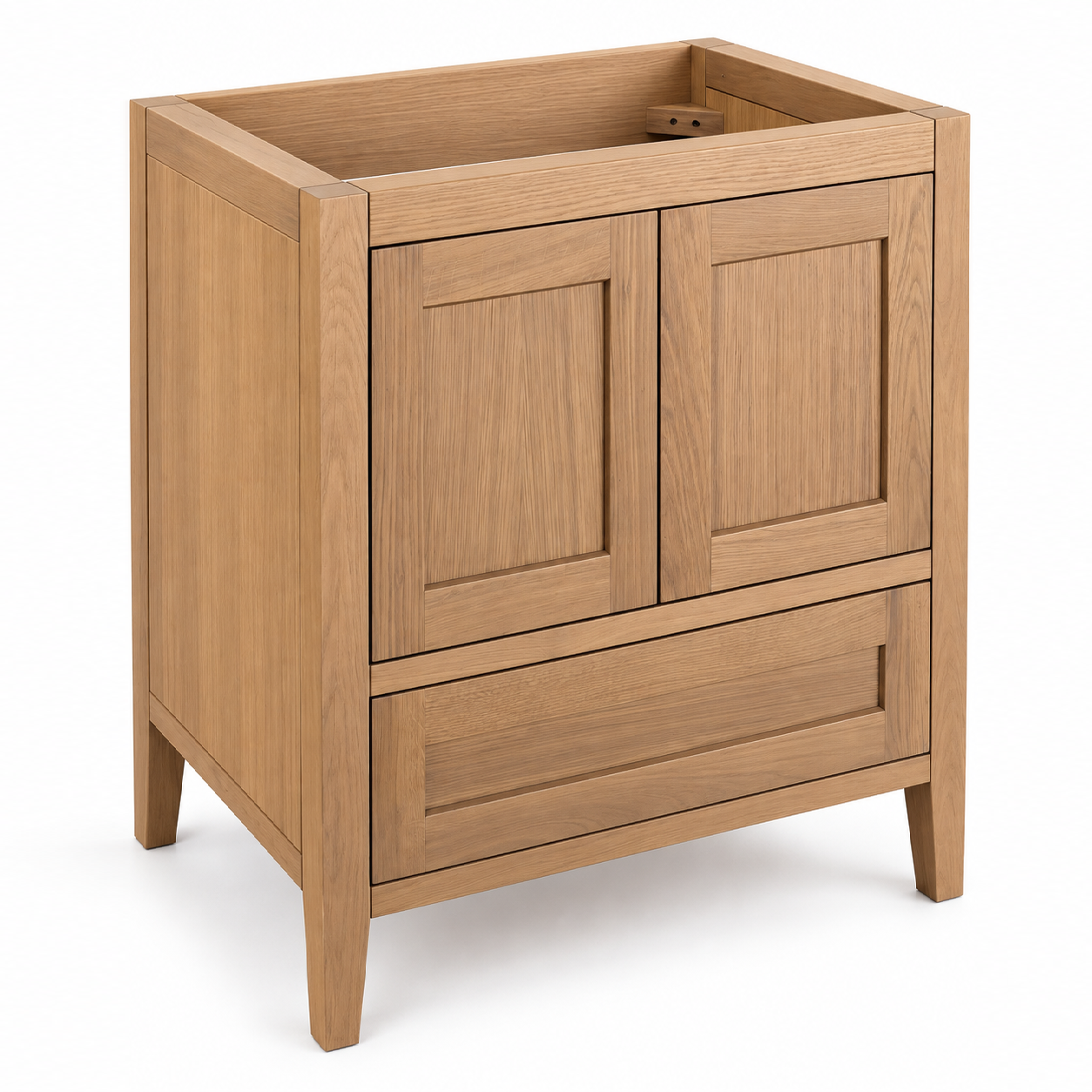 ALV Casa 30 white oak vanity, angled view