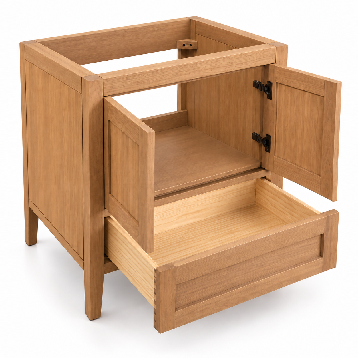 ALV Casa 30 white oak vanity, side view