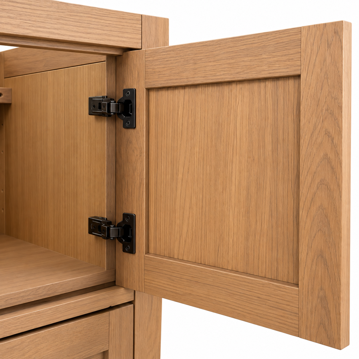 ALV Casa 30 white oak vanity, cabinet and dovetail drawer