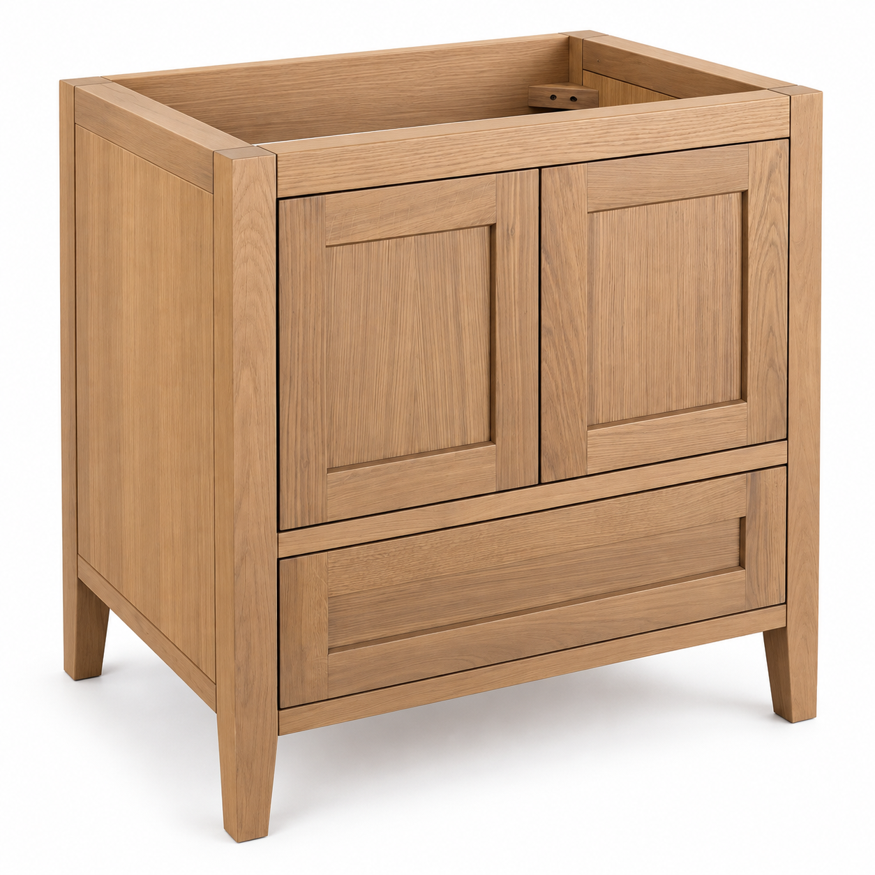 ALV Casa 36 white oak vanity, angled view