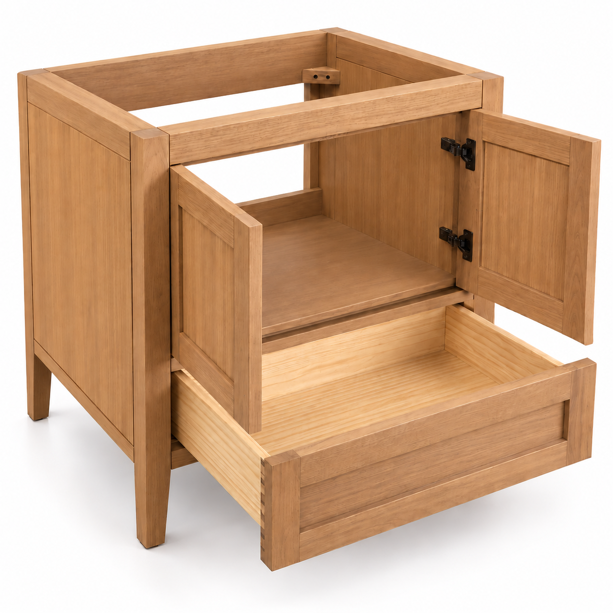 ALV Casa 36 white oak vanity, side view