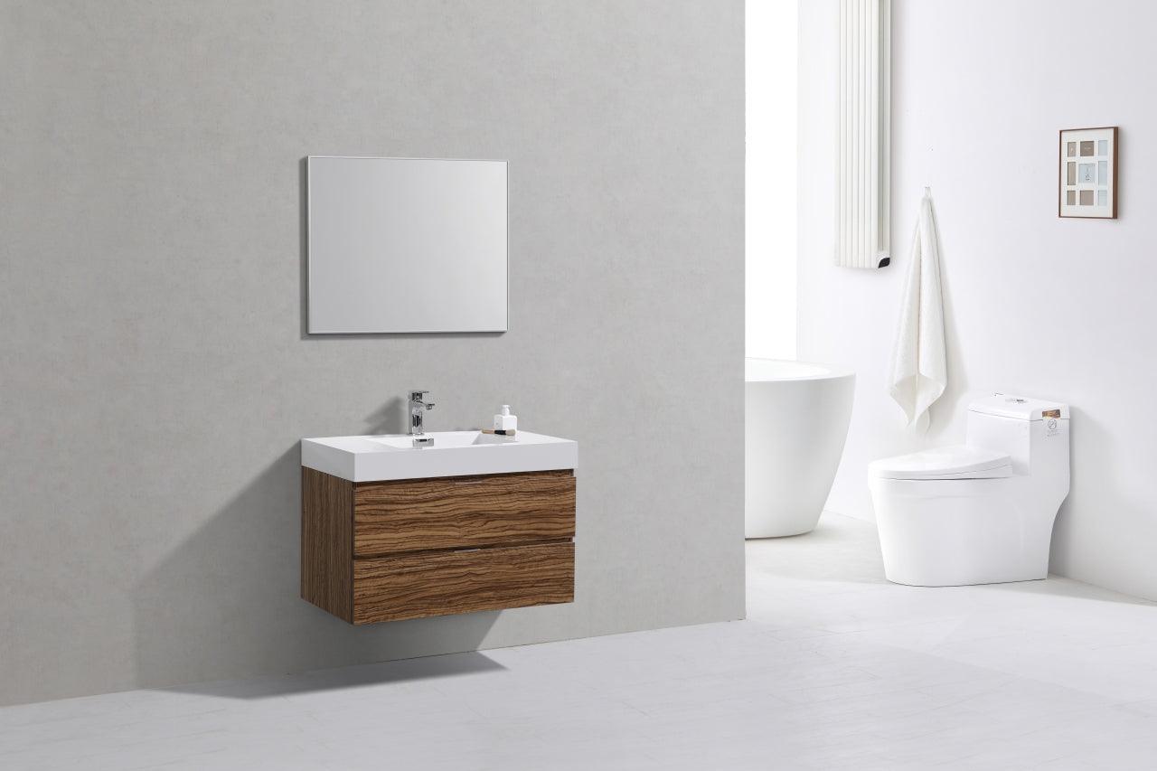 Bliss 36" Wall Mount Modern Bathroom Vanity - Hbdepot