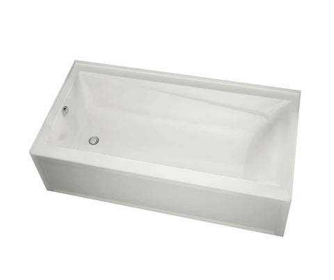 Maax Exhibit 6030 IFS AFR Acrylic Alcove Right-Hand Drain Bathtub in White 60"x 30" 105511 - Hbdepot