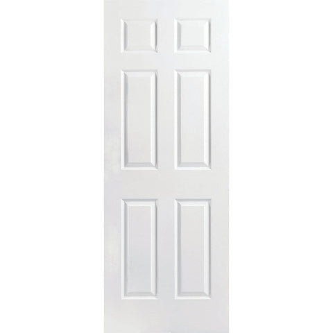 6 Panel Hollow Core Textured Interior Door Slab 1-3/8