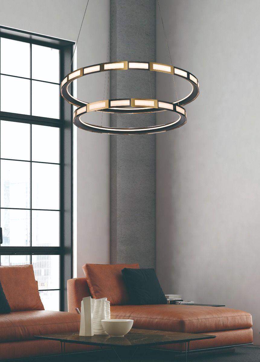 Pageone - Equator (Double Ring). 2 Tier Pendant. Ring - Hbdepot
