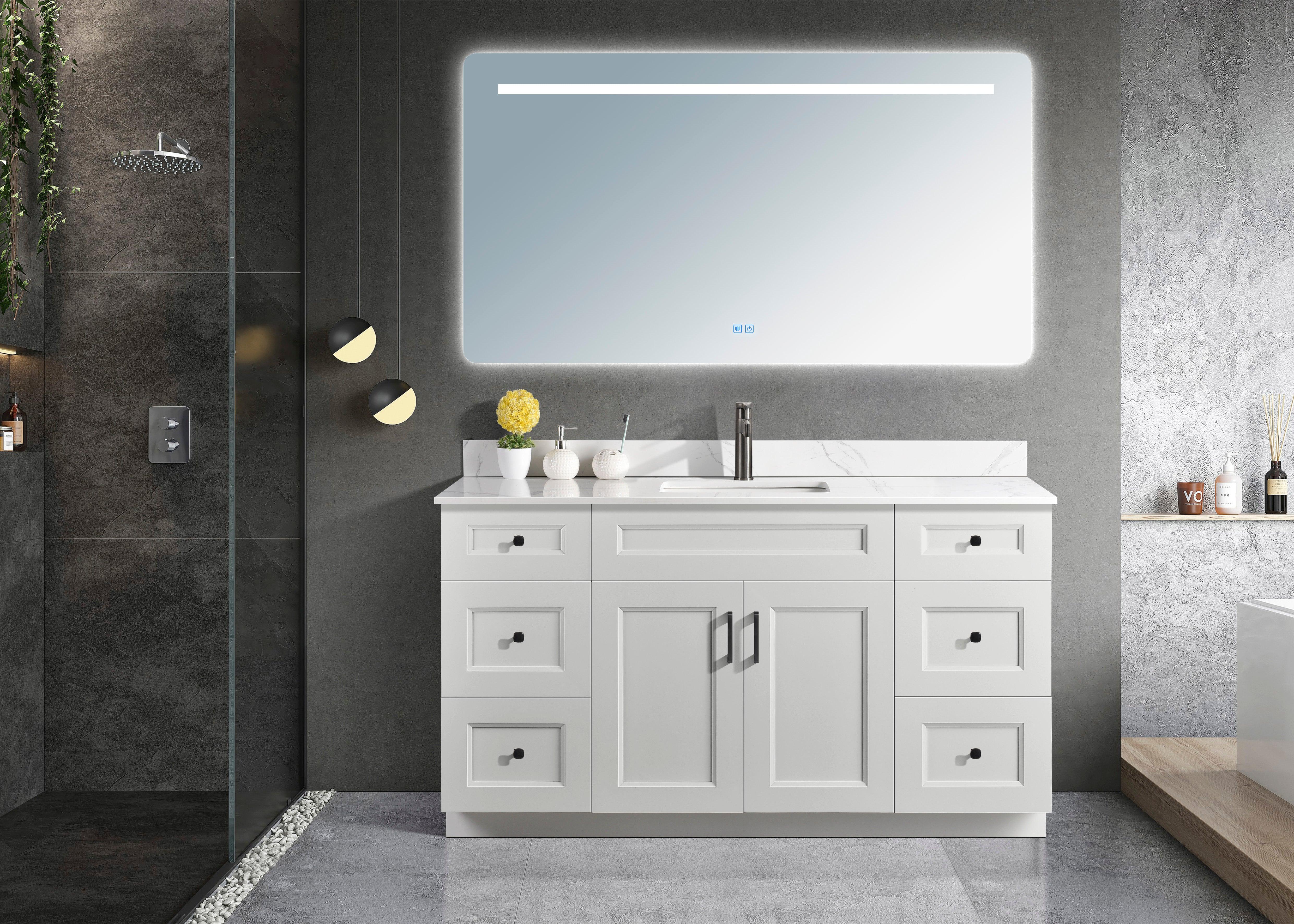 Serena 60″ Single Sink Free Standing Bathroom Vanity - Hbdepot