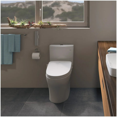 Toto - Aquia IV 0.9 / 1.28 GPF Dual Flush One Piece Elongated Toilet with Push Button Flush