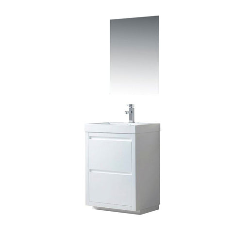 Vanity Art - Berlin 24" Freestanding Single Sink Bathroom Vanity