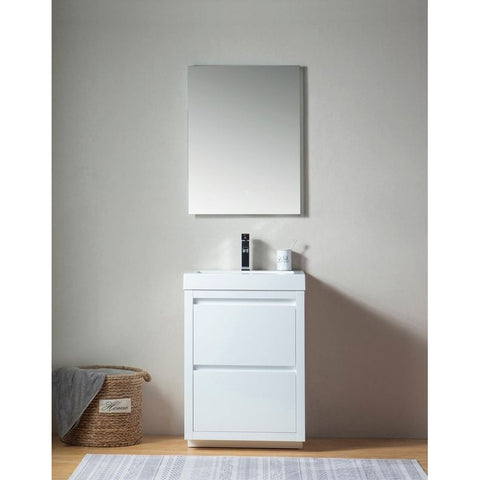 Vanity Art - Berlin 24" Freestanding Single Sink Bathroom Vanity