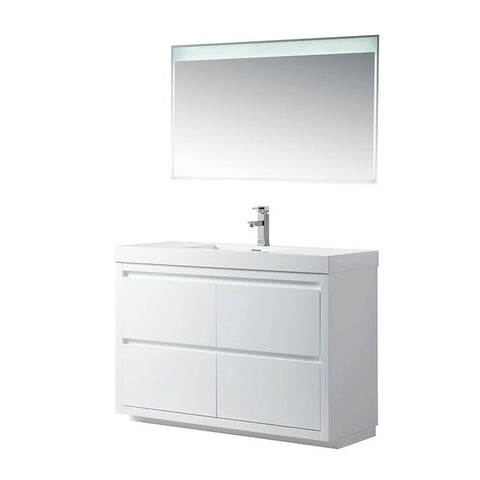 Vanity Art - Berlin 48" Freestanding Single Sink Bathroom Vanity