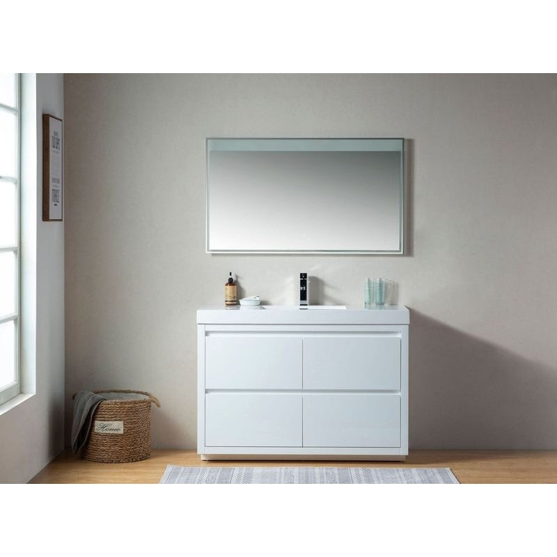 Vanity Art - Berlin 48" Freestanding Single Sink Bathroom Vanity