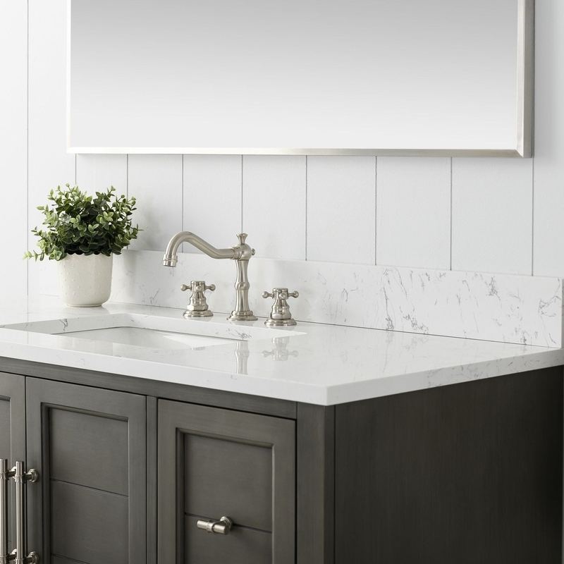 Vanity Art - Madison 48" Single Sink Bathroom Vanity with Marble Countertop