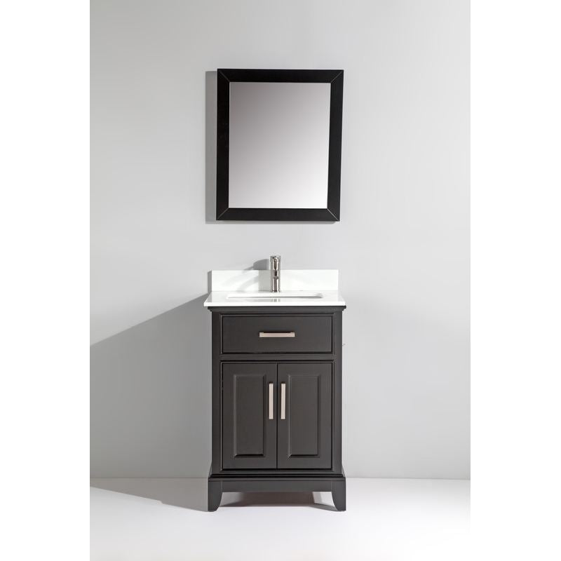 Vanity Art - Paris 24" Single Sink Bathroom Vanity Set with Sink and Mirror