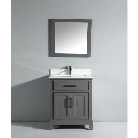 Vanity Art - Paris 30" Single Sink Bathroom Vanity Set with Sink and Mirror