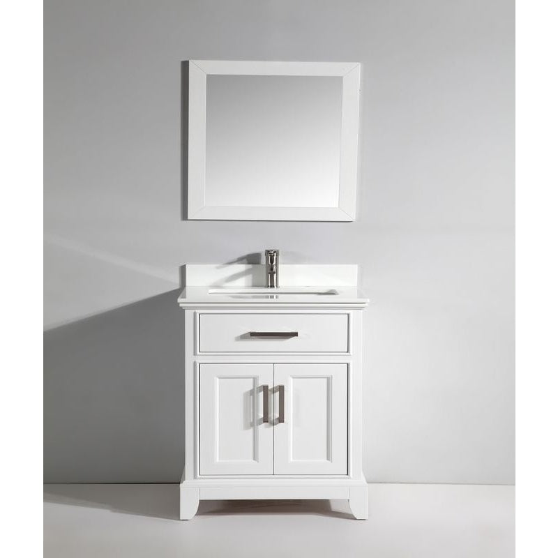 Vanity Art - Paris 30" Single Sink Bathroom Vanity Set with Sink and Mirror