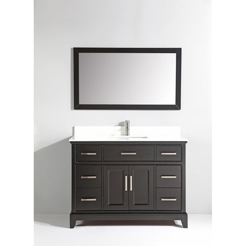 Vanity Art - Paris 48" Single Sink Bathroom Vanity Set with Sink and Mirror