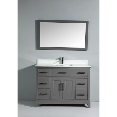 Vanity Art - Paris 48" Single Sink Bathroom Vanity Set with Sink and Mirror