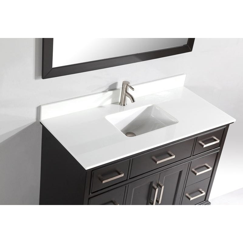 Vanity Art - Paris 60" Single Sink Bathroom Vanity Set with Sink and Mirror