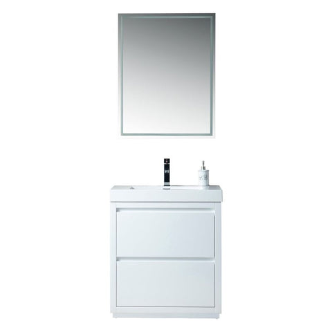 Vanity Art - Berlin 30" Freestanding Single Sink Bathroom Vanity