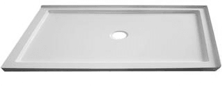 Agathe 32" x 48" Corner Shower Base with Middle Drain - Hbdepot