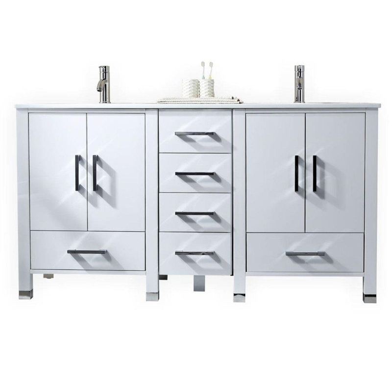 Anziano 71" Double SinkVanity w/  Quartz Countertop - Home and Bath Depot