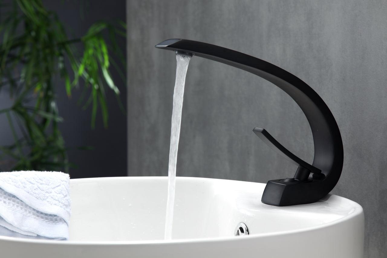 Aqua Arcco Single Lever Modern Bathroom Vanity Faucet - Hbdepot