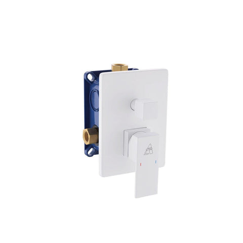 Aqua Piazza 2-Way Rough-In Valve With Cover Plate, Handle and Diverter - Hbdepot