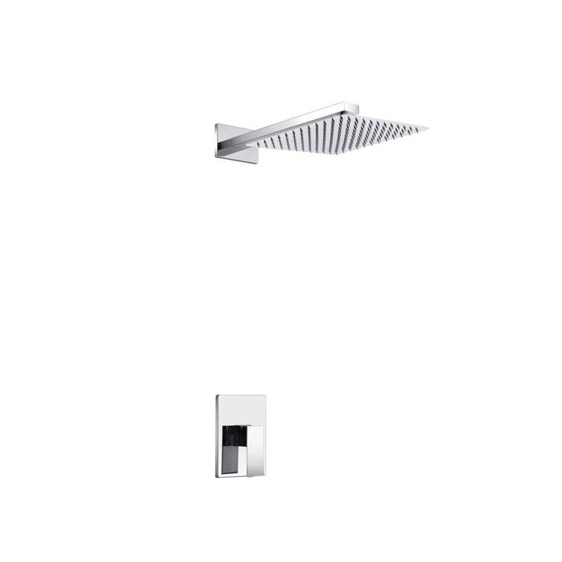 Aqua Piazza Shower Set with Square Rain Shower - Home and Bath Depot