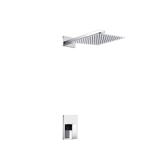 Aqua Piazza Shower Set with Square Rain Shower - Home and Bath Depot